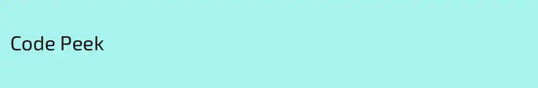 Code Peek